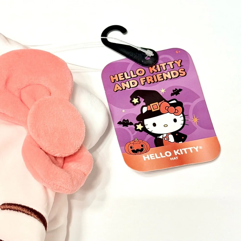 NEW Hello Kitty White and Pink Bow Kids Hat